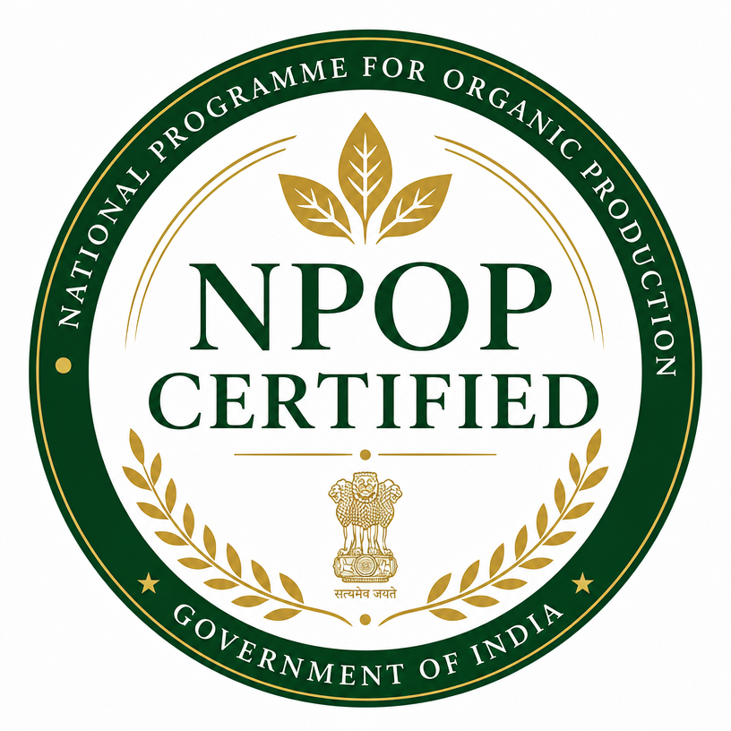 NPOP Certified seal — National Programme for Organic Production